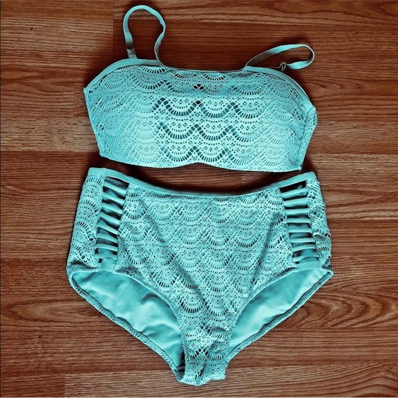 coral tropics plus size swimwear